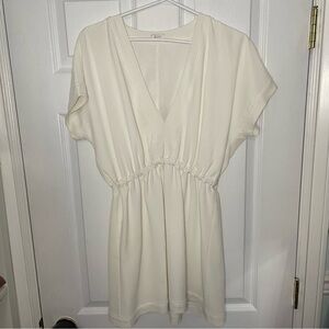Tavik V Neck White Mini Dress Cover Up Small